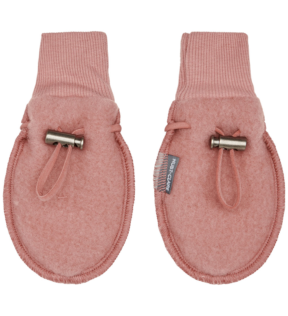 Hust and Claire Mittens - Wool fleece - Ferri - Ash Rose