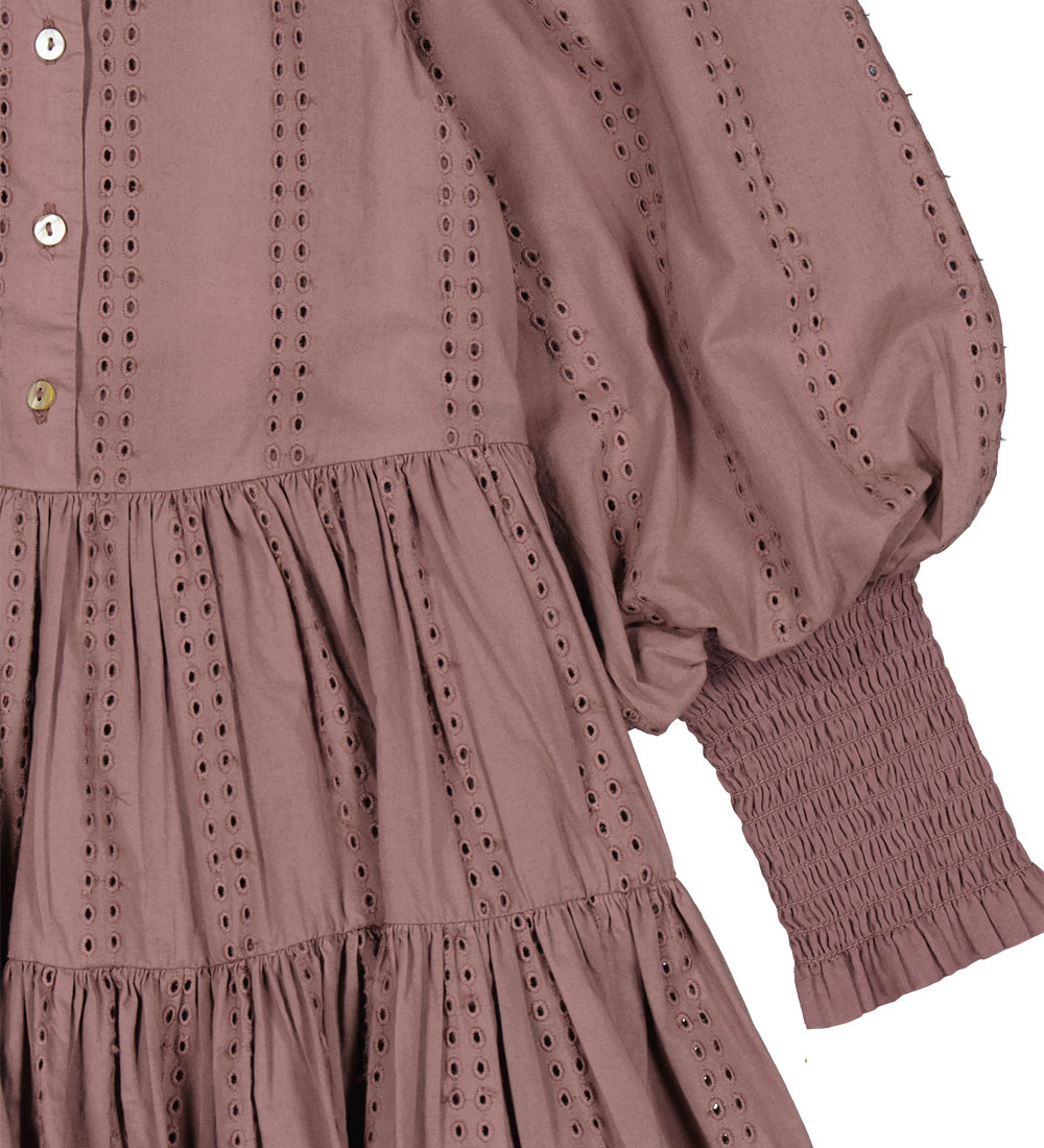 MarMar Dress - Dela - Dusty Grape w. Pointelle