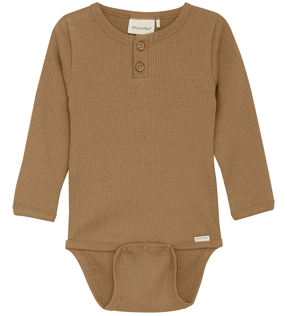 Minymo Bodysuit L/æ - Rib - Tiger's Eye
