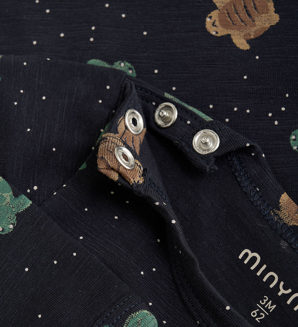 Minymo Bodysuit L/æ - Dark Navy
