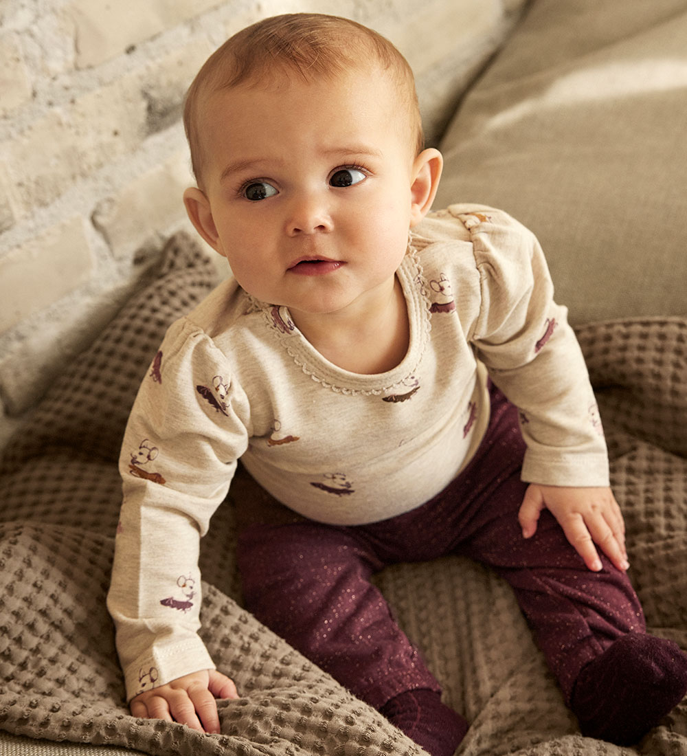 Minymo Trousers - Tawny Port