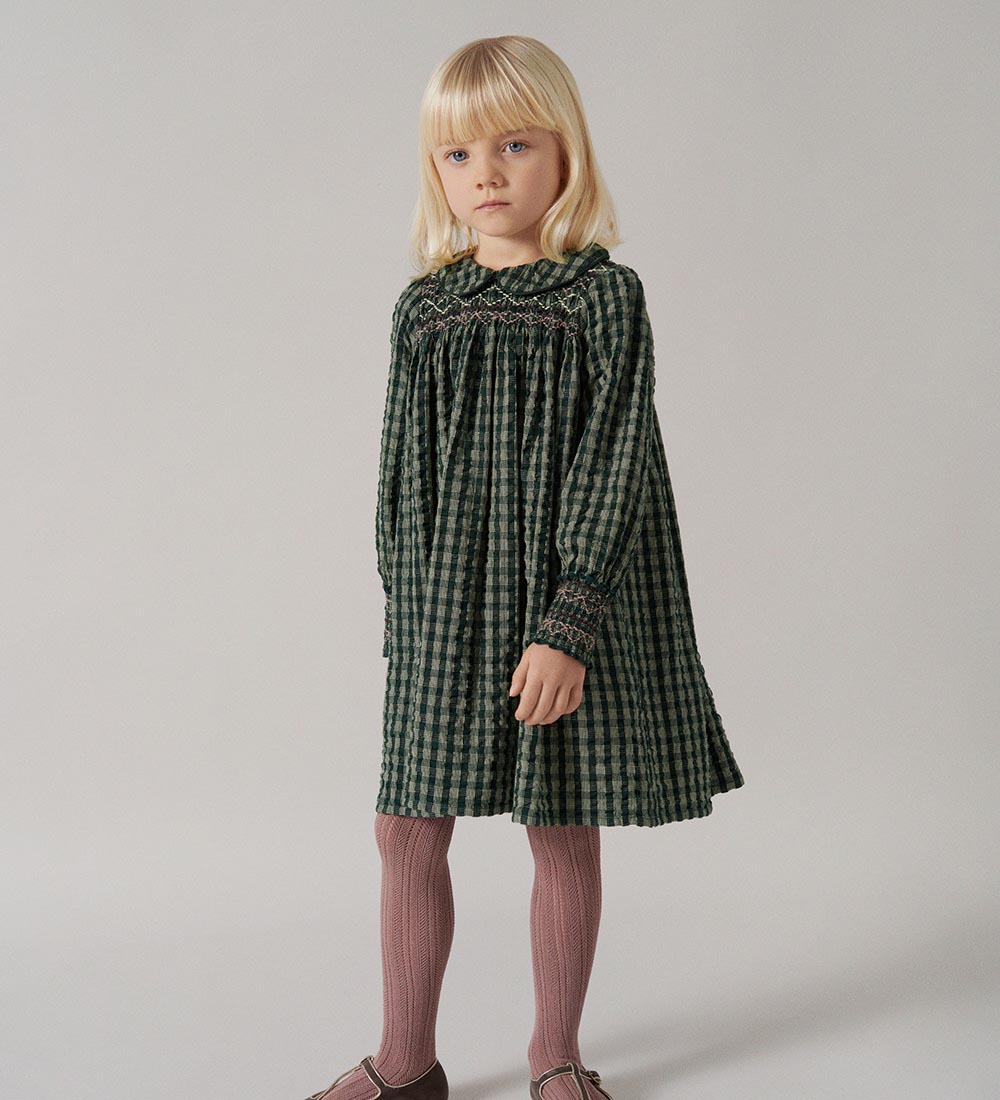 MarMar Dress - Dabina - Dark Leaf Check