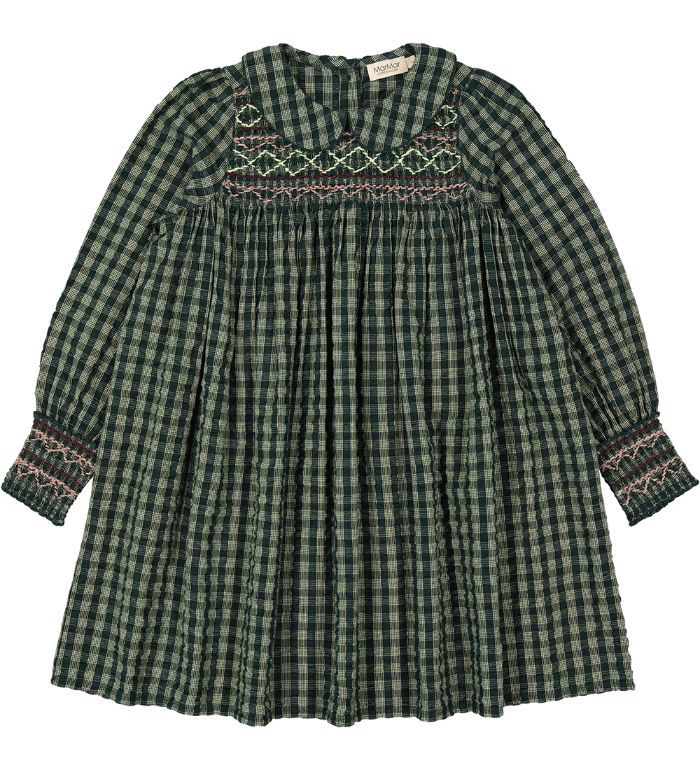 MarMar Dress - Dabina - Dark Leaf Check