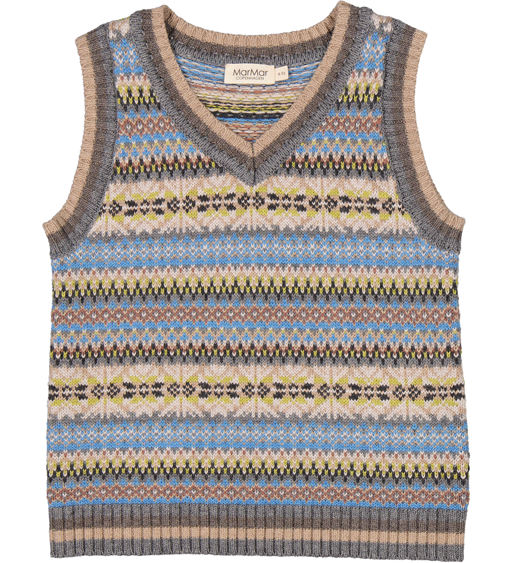 MarMar Vest - Wol/Katoen - Taj - Fair Eiland