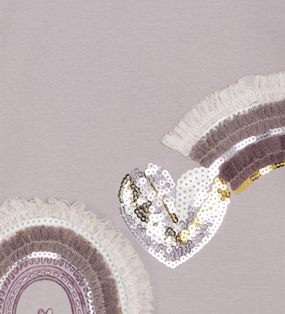 Blouse Hust and Claire - Alma - Purple Dove av. Pailletes