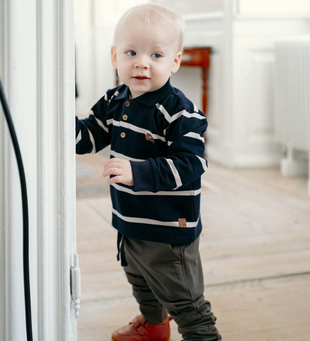 Hust and Claire Sweatshirt - Sune - Navy w. Stripes
