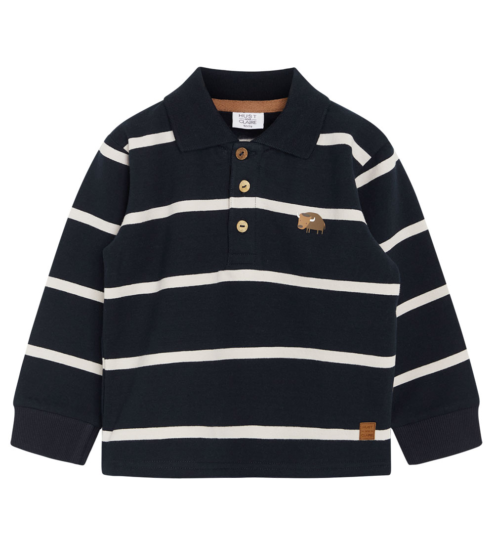 Hust and Claire Sweatshirt - Sune - Navy w. Stripes