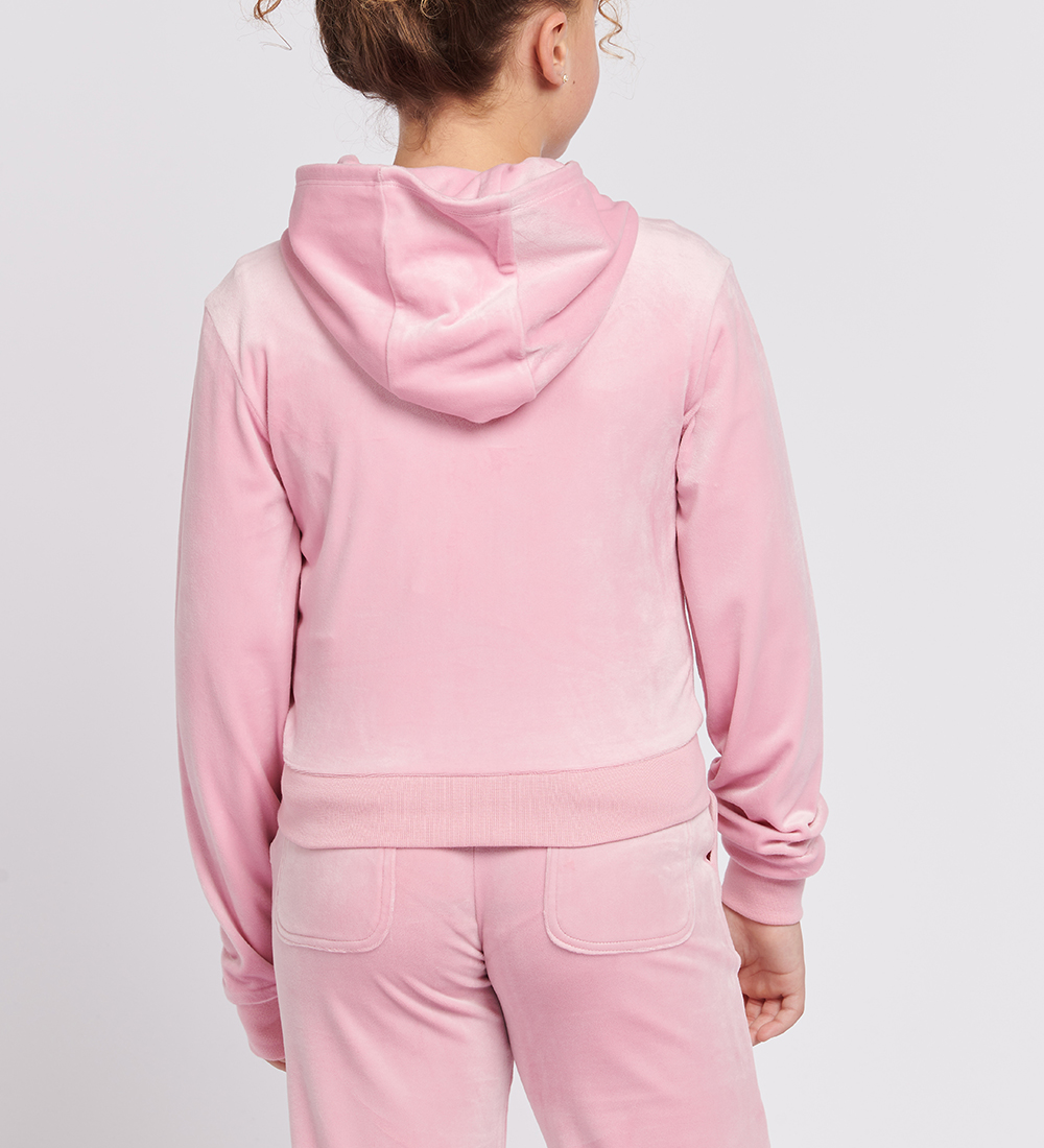Juicy Couture Cardigan - Tonal - Velúr - Bleikt Nektar