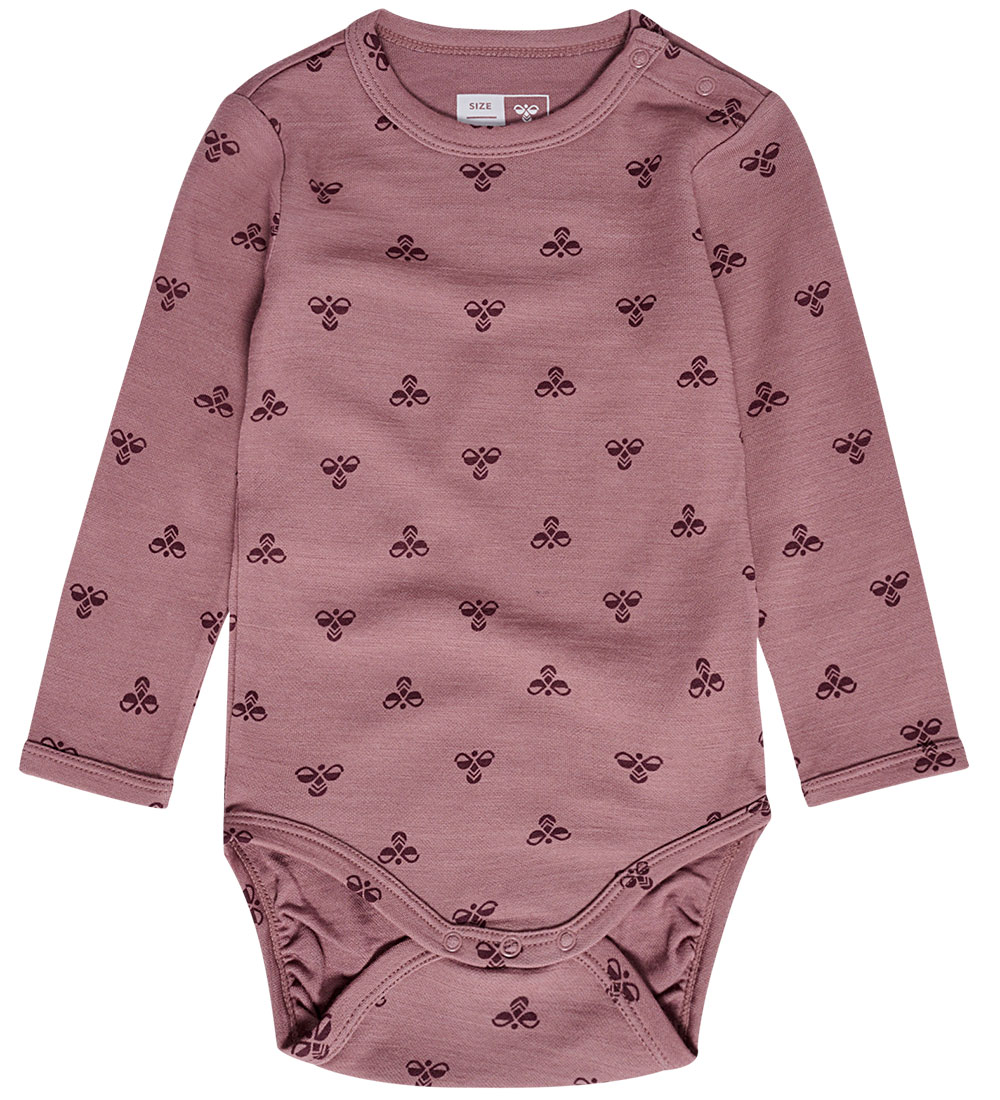 Hummel Bodysuit L/Æ - HmlBambo - Twilight Mauve