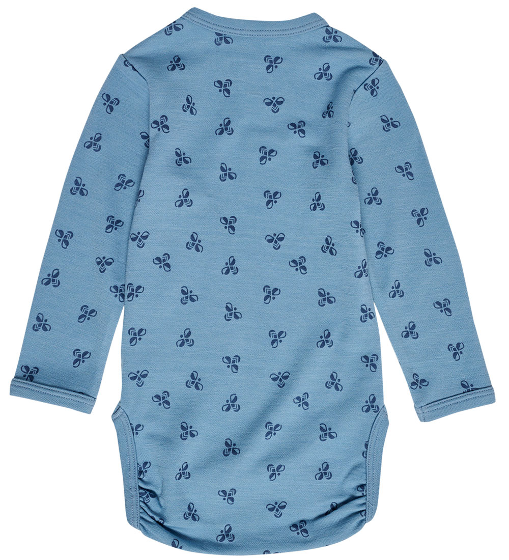 Hummel Samfella L/Æ - Ull - HmlBambo - Blue Shadow