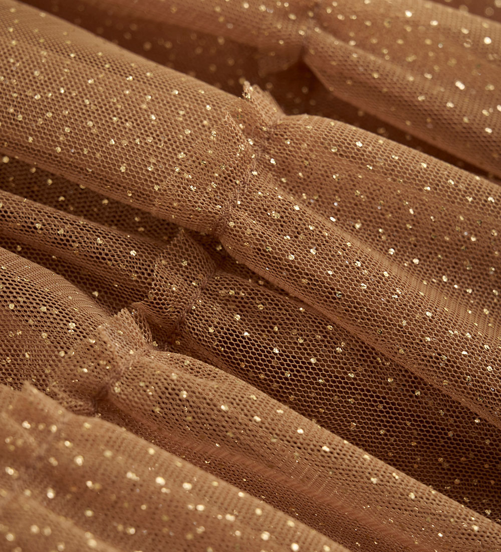 Minymo Skirt - Mesh w. Glitter - Thrush