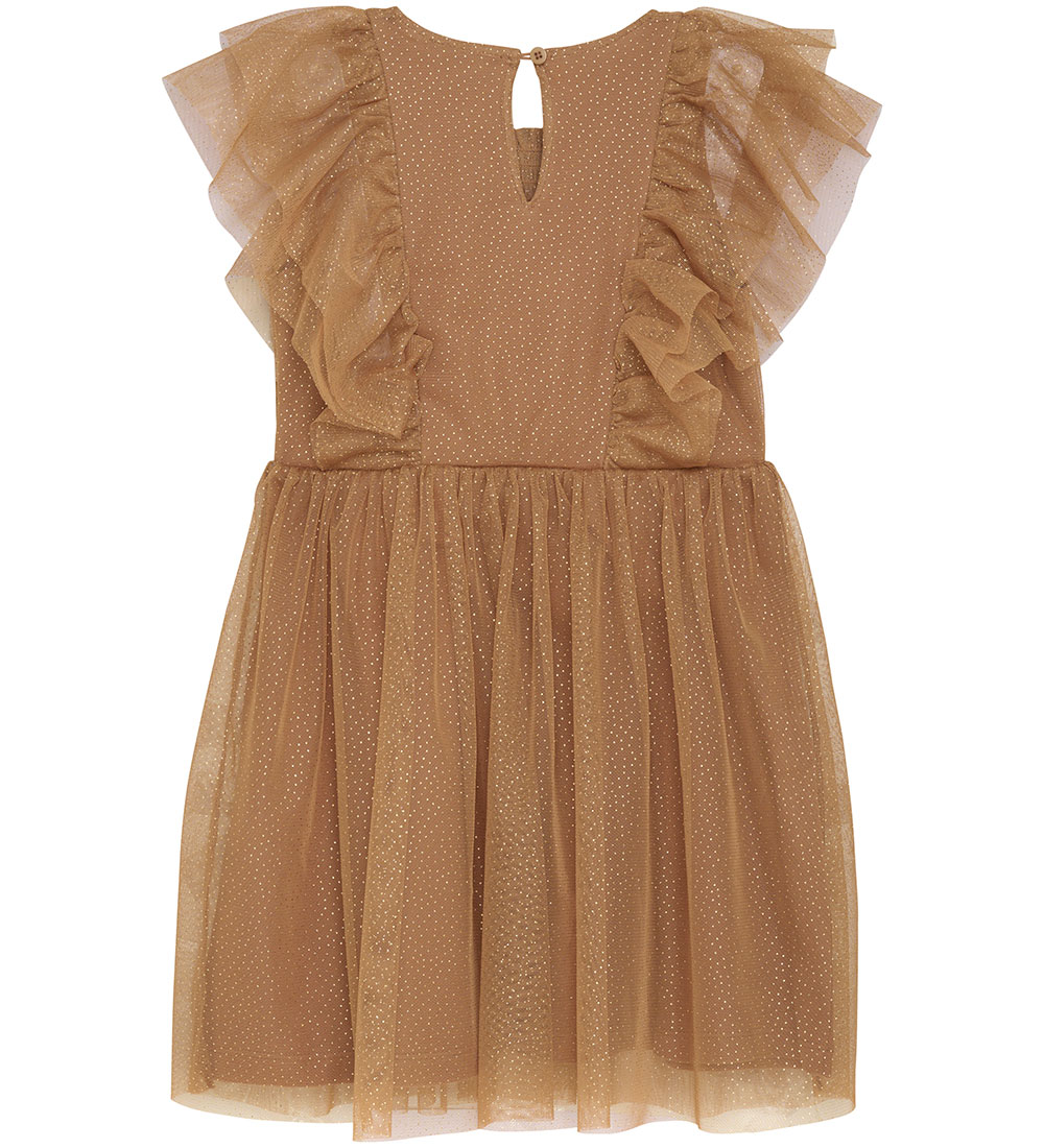 Minymo Dress - Mesh w. Glitter - Thrush