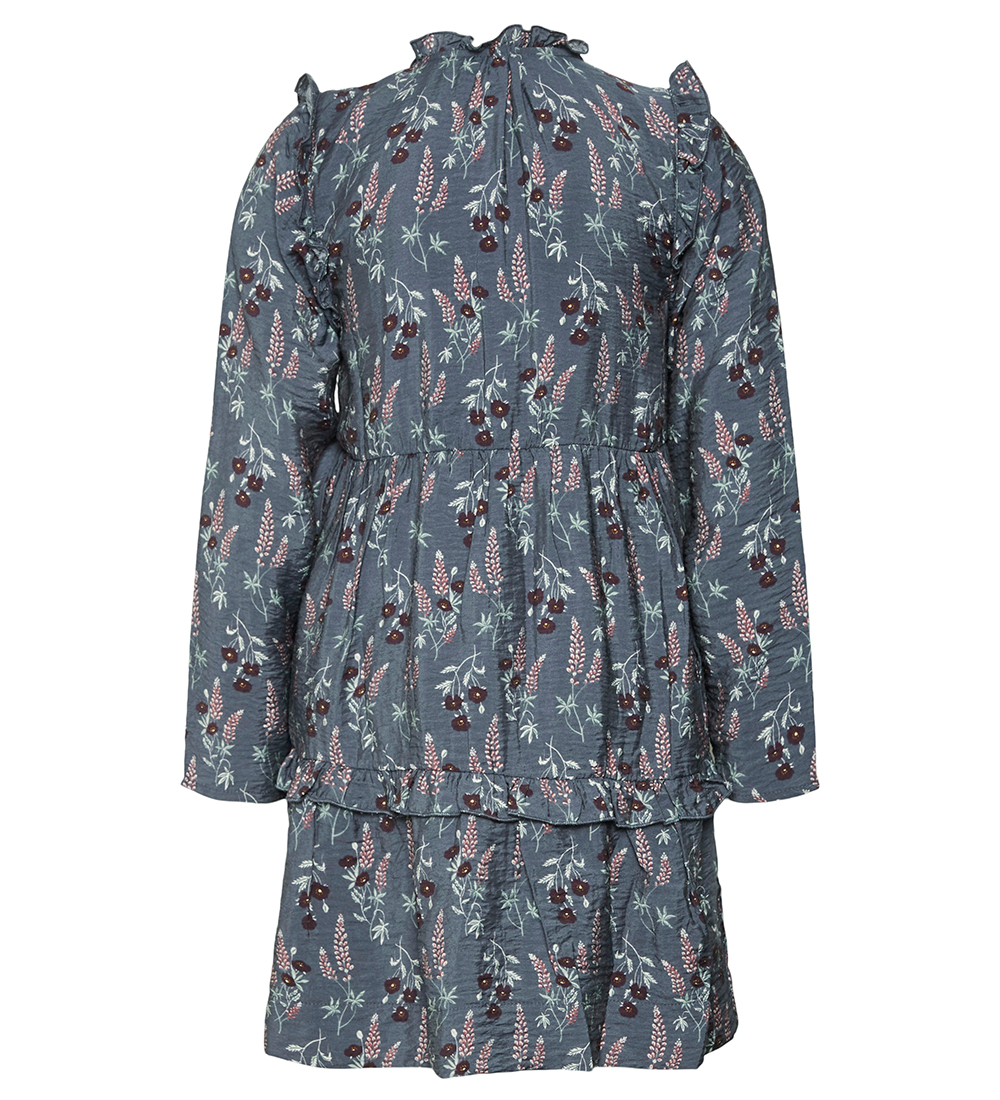 Vero Moda Girl Dress - VmJosie - Grisaille/Lupine AOP