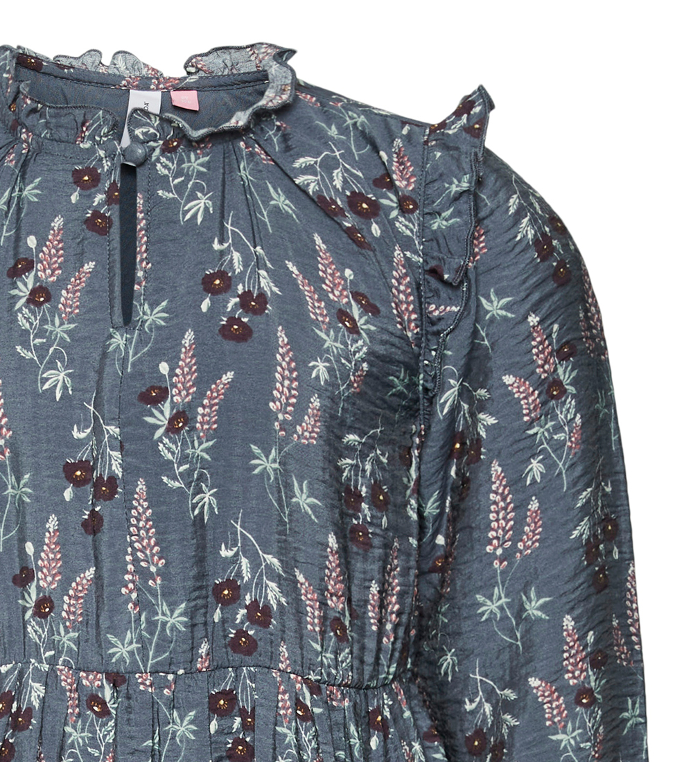 Vero Moda Girl Dress - VmJosie - Grisaille/Lupine AOP