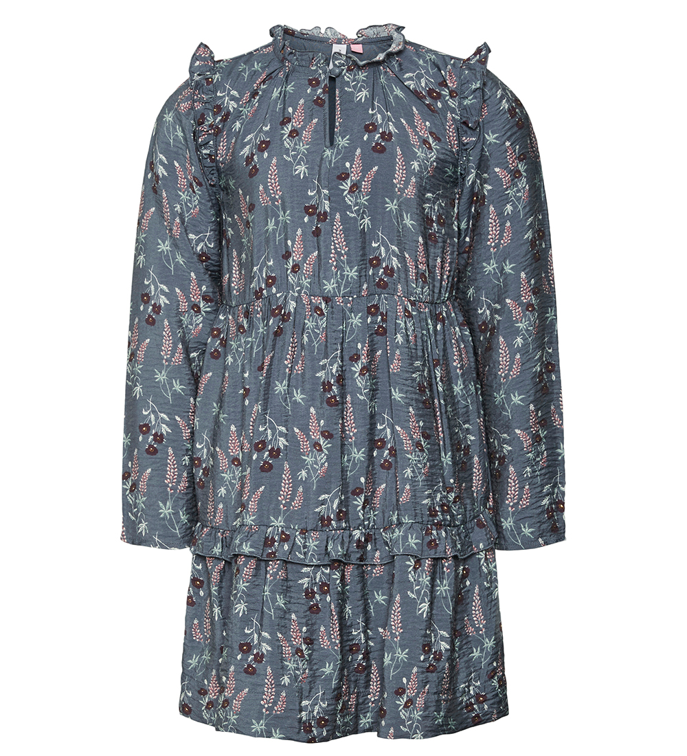Vero Moda Girl Dress - VmJosie - Grisaille/Lupine AOP