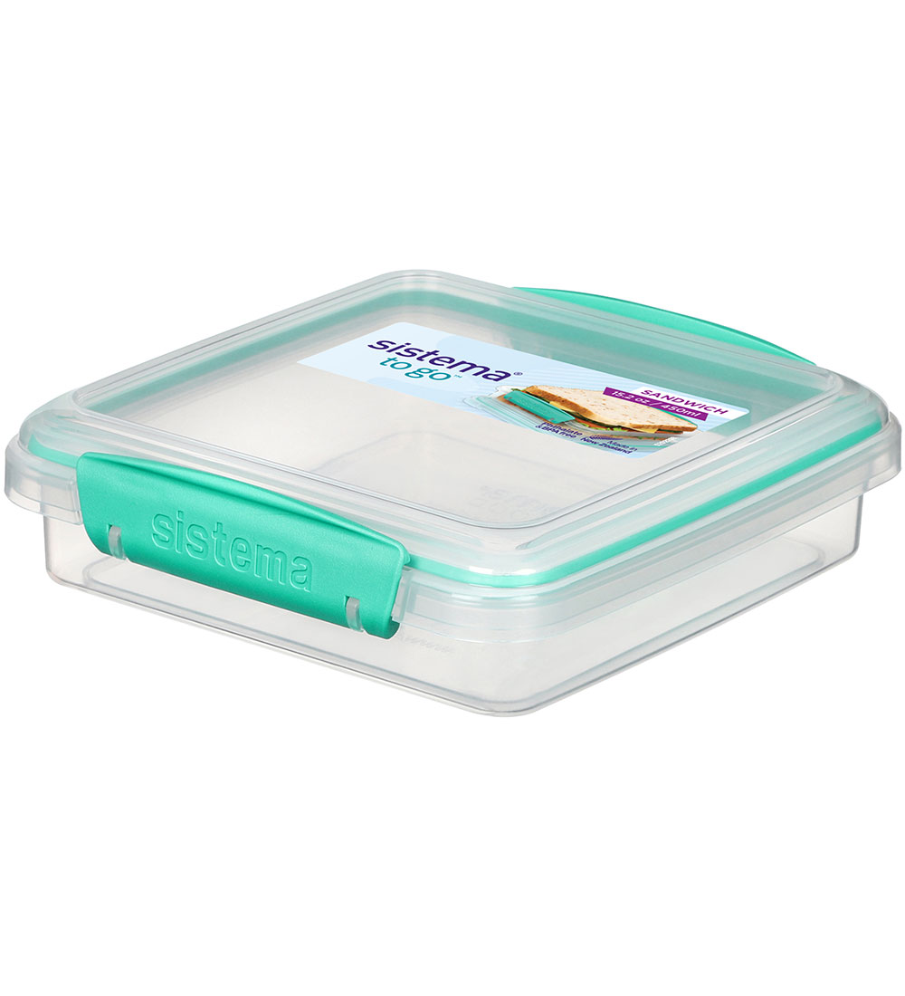 Sistema Lunchbox - Sandwich Box To Go - 450 mL - Turquoise