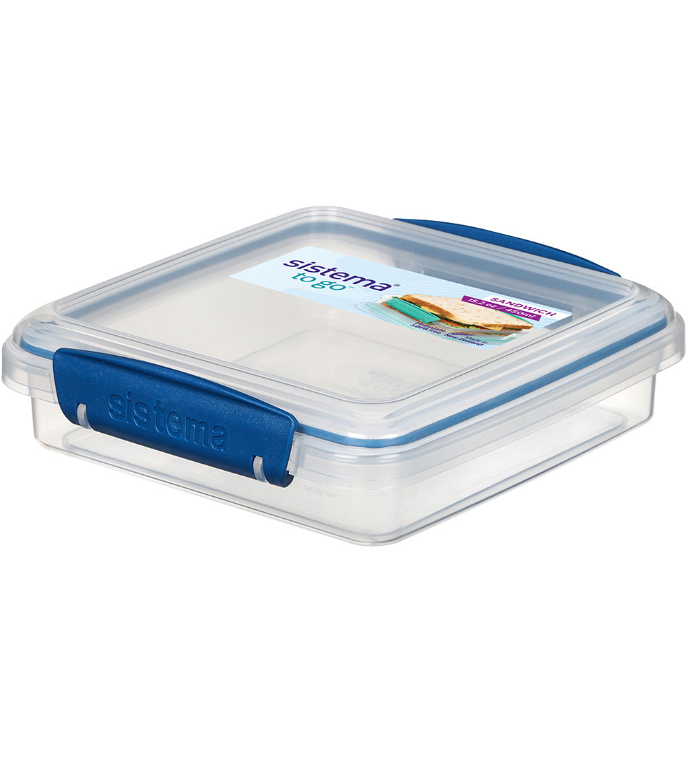 Sistema Nestisbox - Sandwich Box To Go - 450 ml - Blár