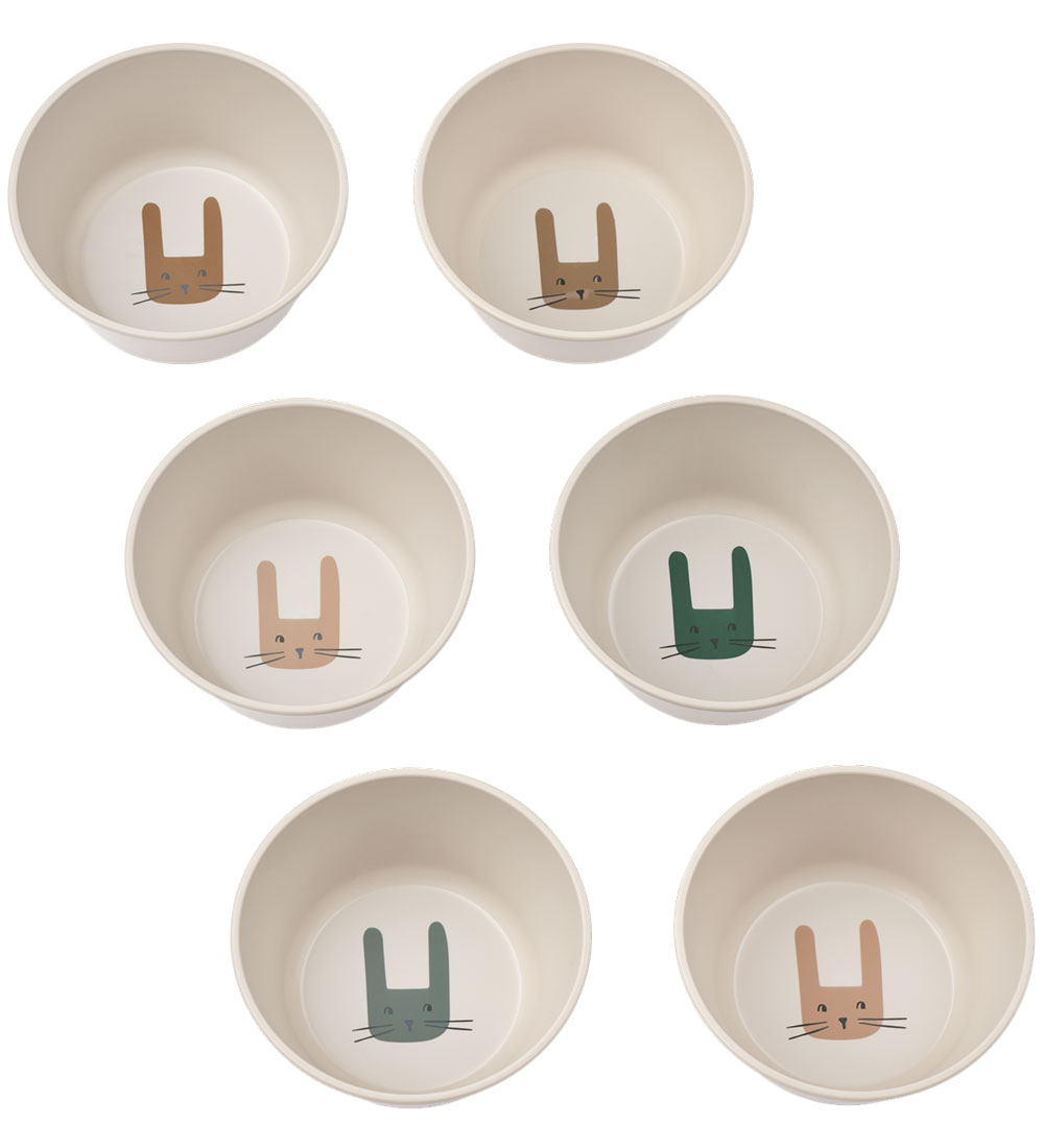 Liewood Bowls - 6-Pack - Cees Bowl - Bunny/Sandy