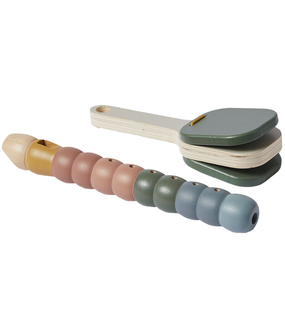 Flexa Play Instruments - Wood - Flute and Clapperboard