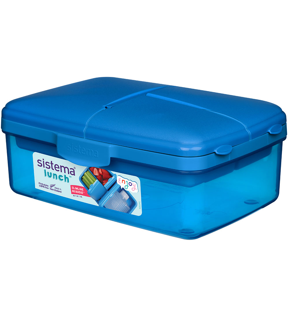 Sistema Lunchbox - Slimline Quaddle - 1.5 L - Satin Sky Blue