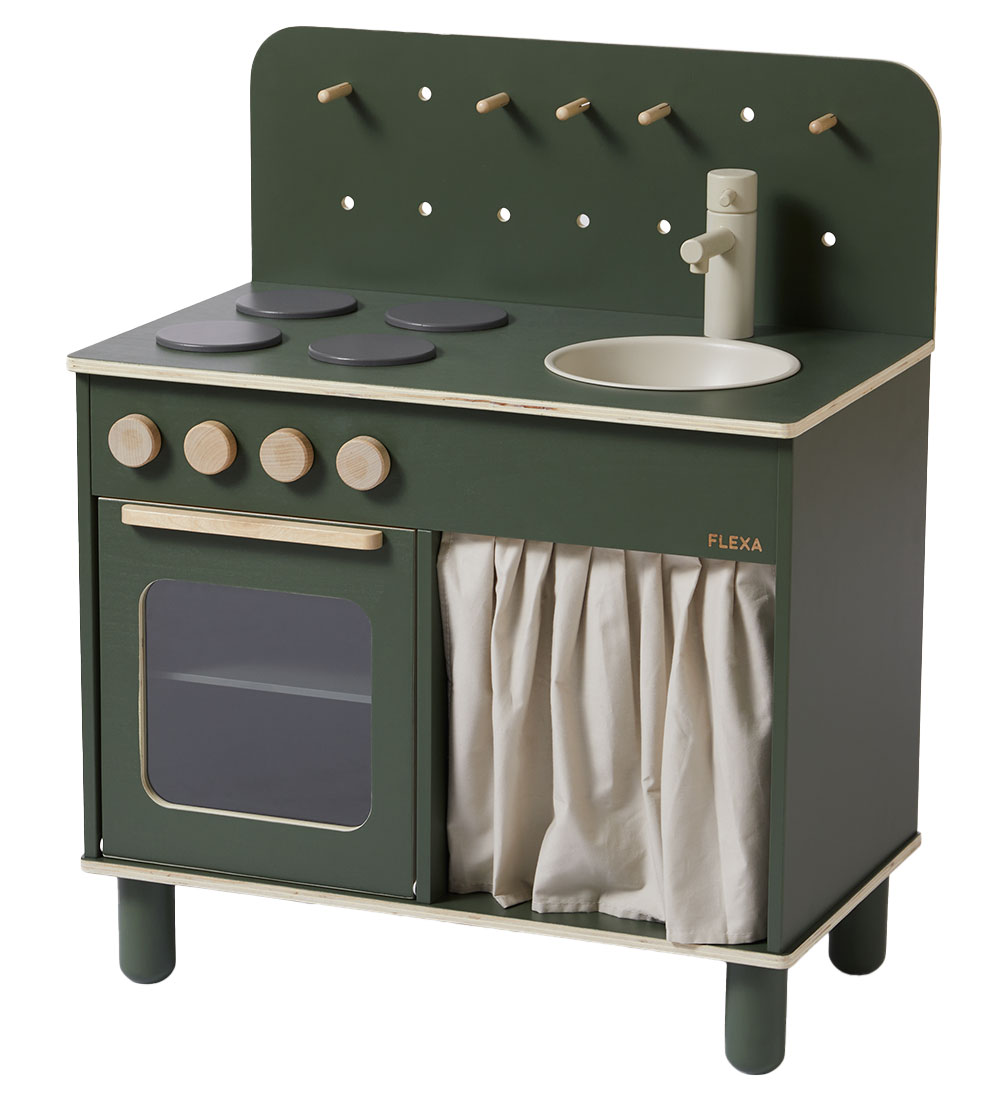 Play Jouet de Cuisine Flexa - Bois - Deep Green