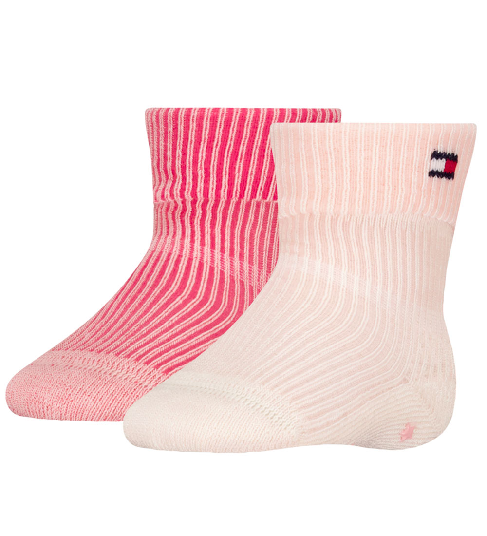 Tommy Hilfiger Socks - Rib - 2-Pack - Soft Pink