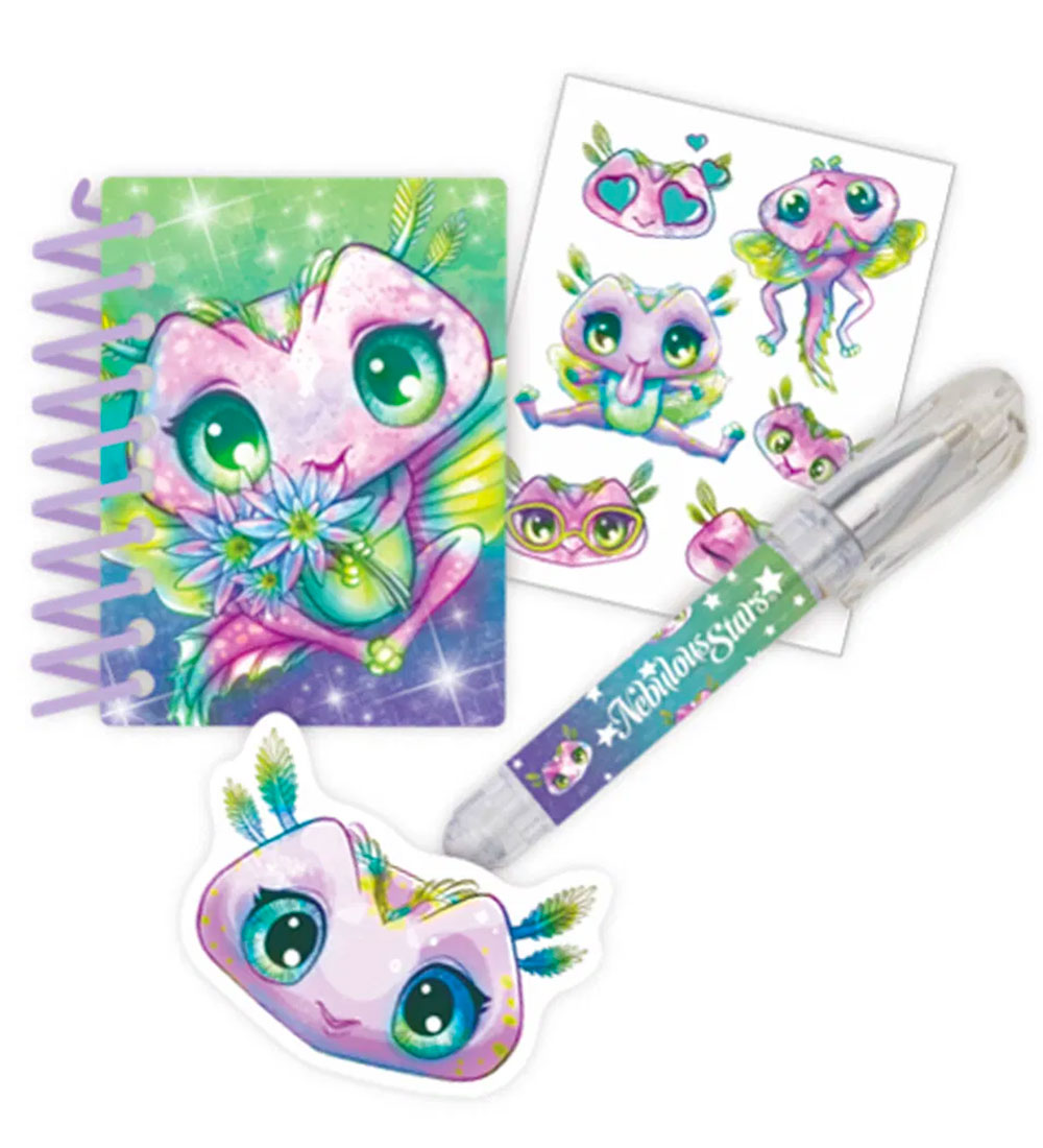 Nebulous Stars Sleutelhanger - Rugzak Mini Briefpapierset