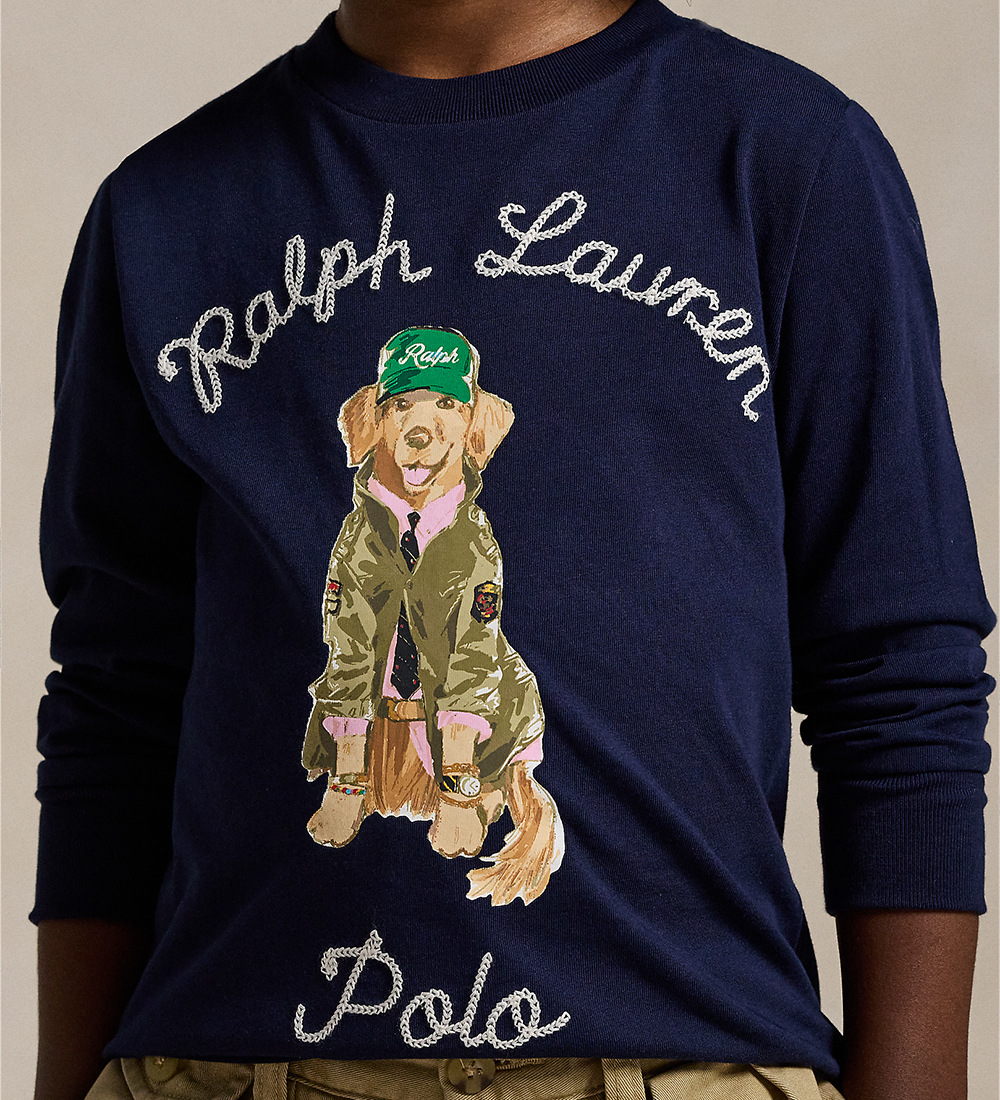 Polo Ralph Lauren Blouse - Navy w. Dog