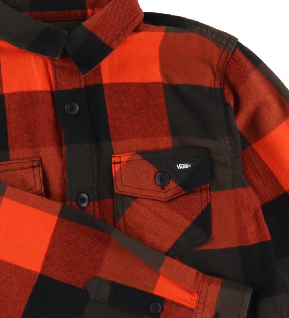 Vans Shirt - Box Flannel Classic+ - Black/Fiesta