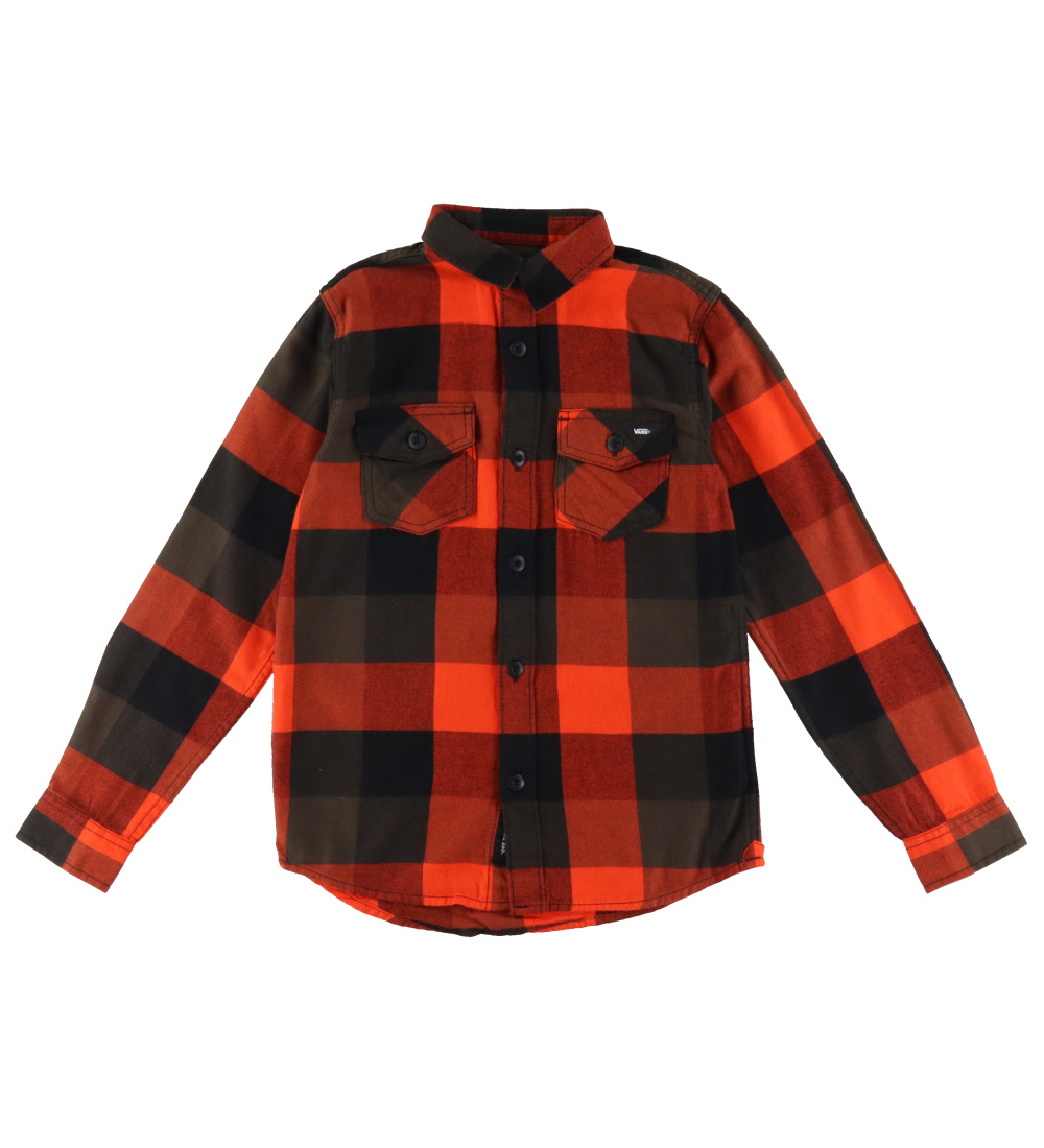 Vans Shirt - Box Flannel Classic+ - Black/Fiesta
