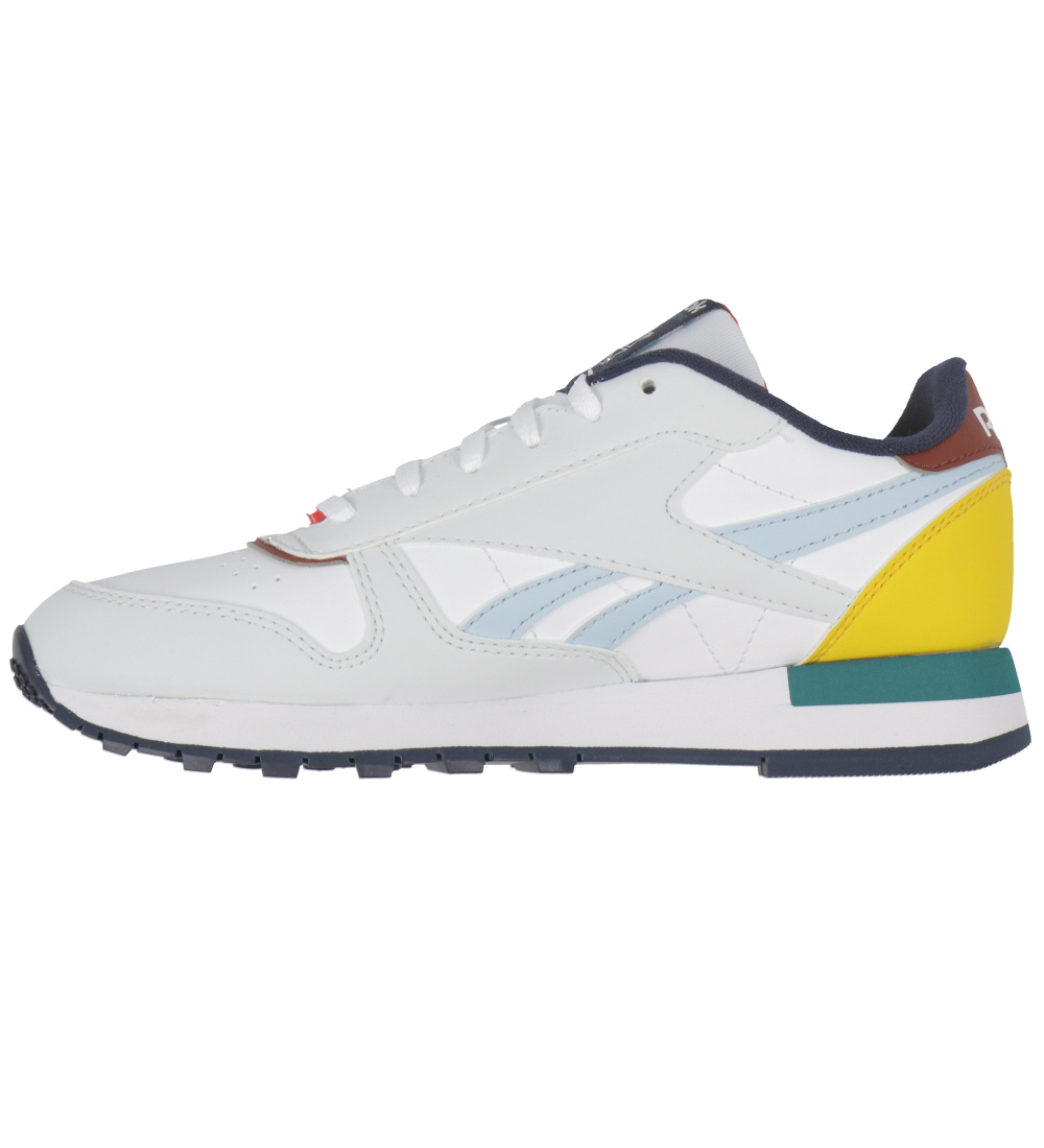 Reebok Skór - Classic Leather - Running - Tungl/Dökkblátt/Rautt