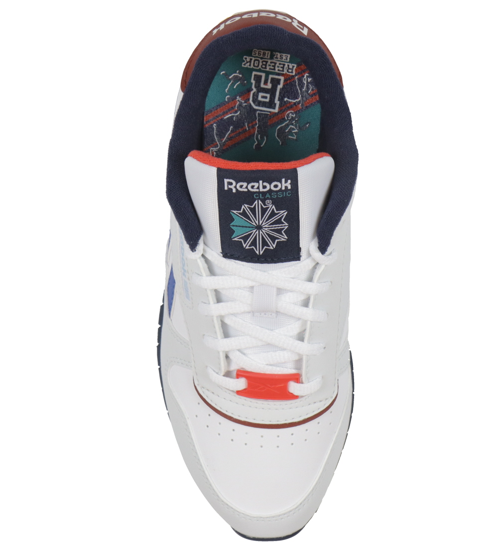 Reebok Skór - Classic Leather - Running - Tungl/Dökkblátt/Rautt