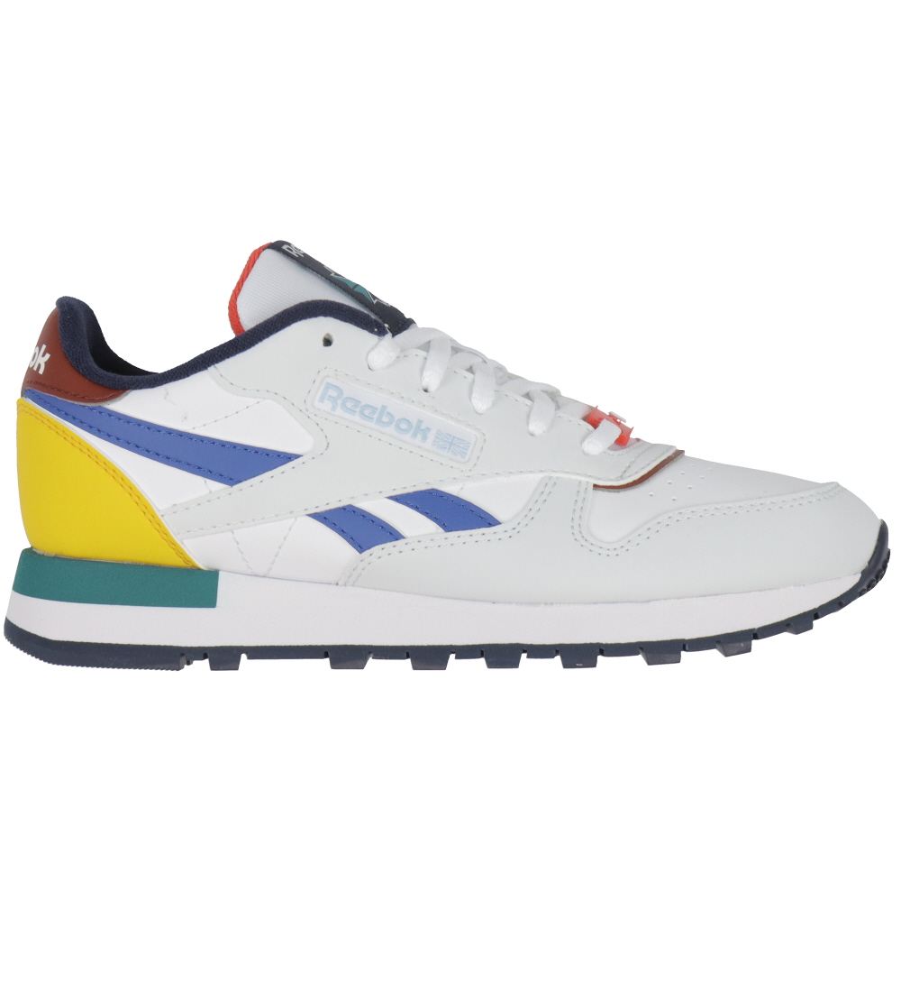 Reebok Skór - Classic Leather - Running - Tungl/Dökkblátt/Rautt
