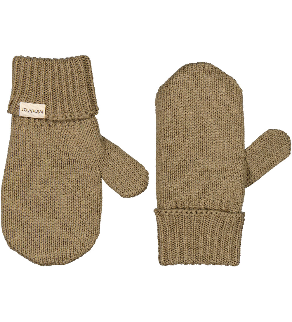 MarMar Mittens - Knitted - Alvilda - Wool blend - Khaki