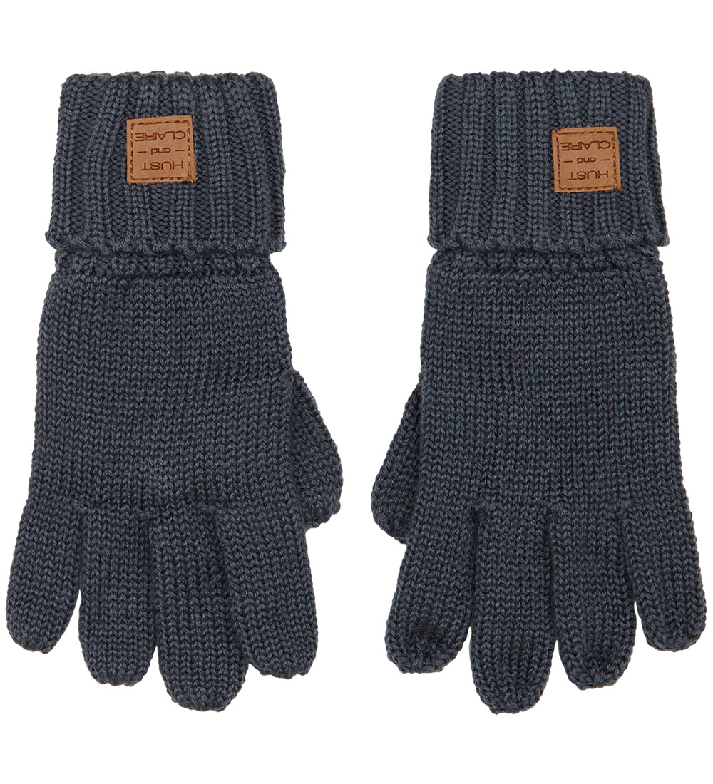 Hust and Claire Gloves - Wool - HCFesto - Ombre Blue