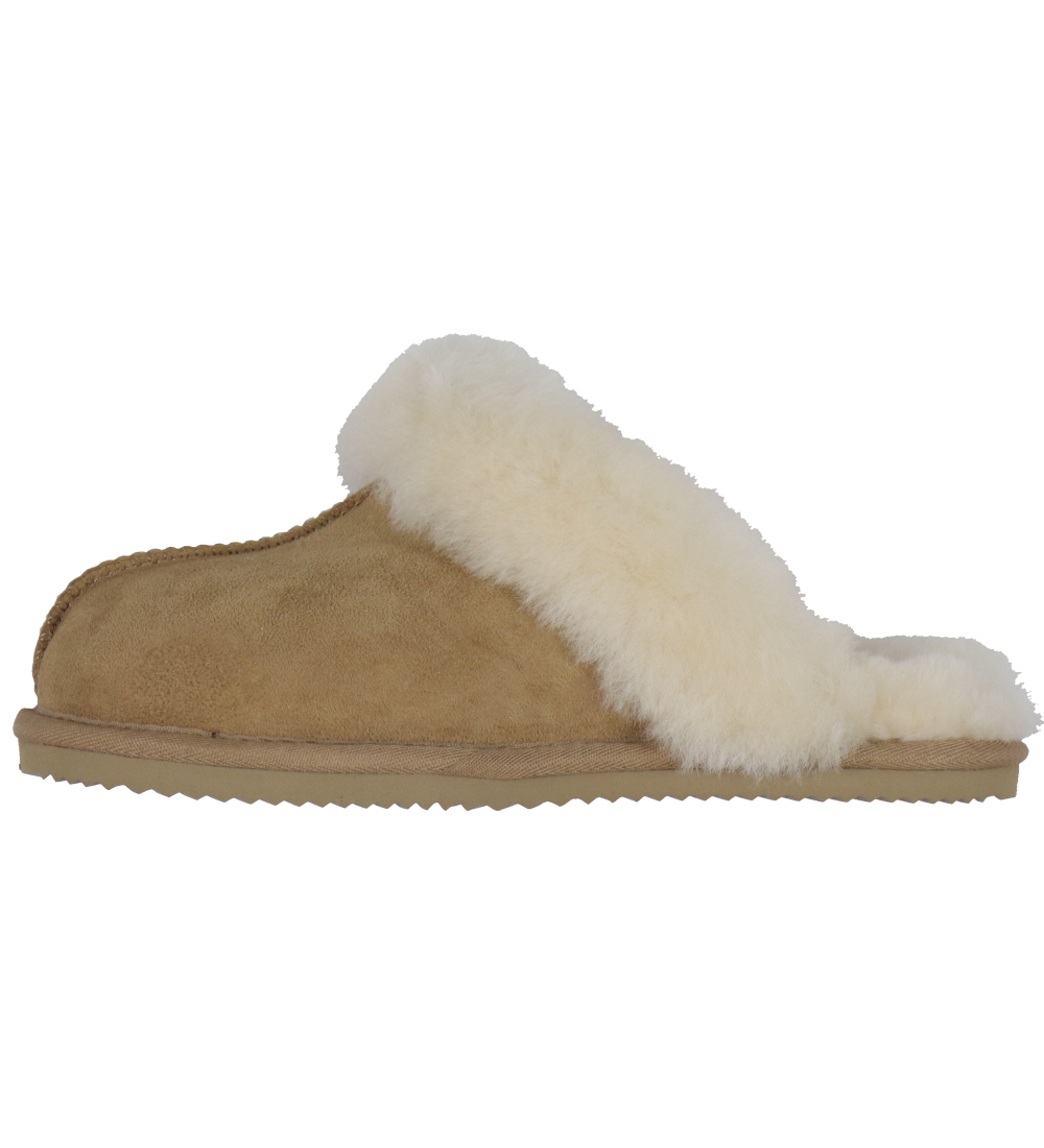 Chaussons Rosemunde - Daim - Amande