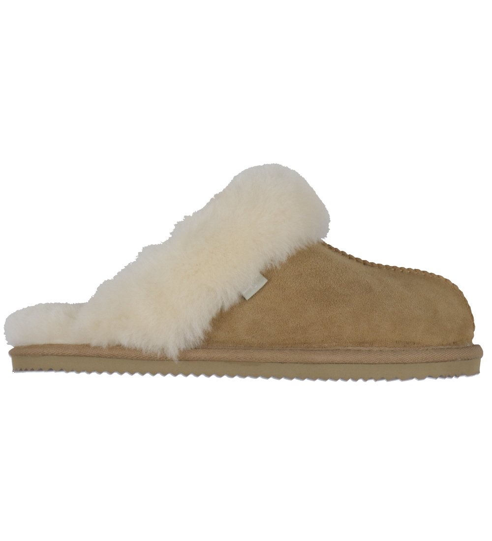 Chaussons Rosemunde - Daim - Amande