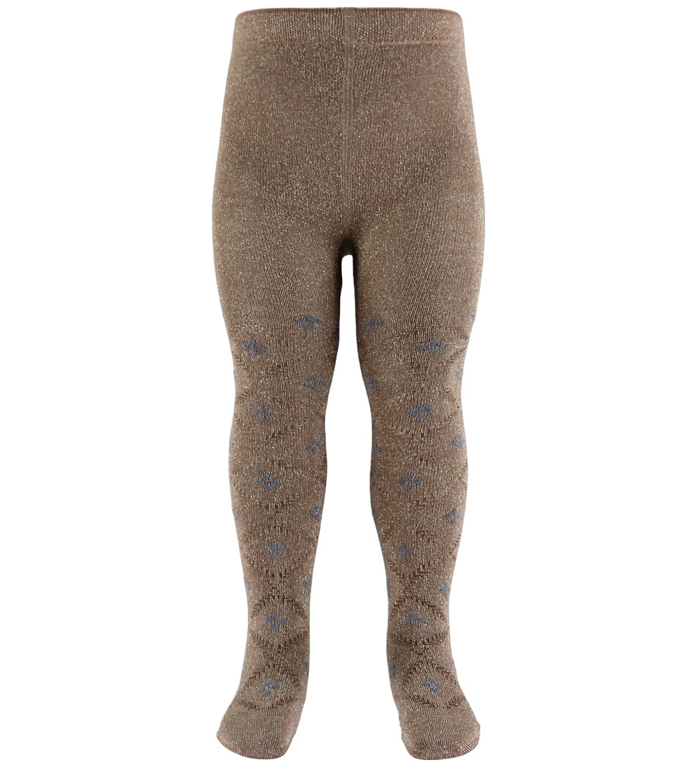 MP Tights - Wool - Freja Glitter - Coca Mocha