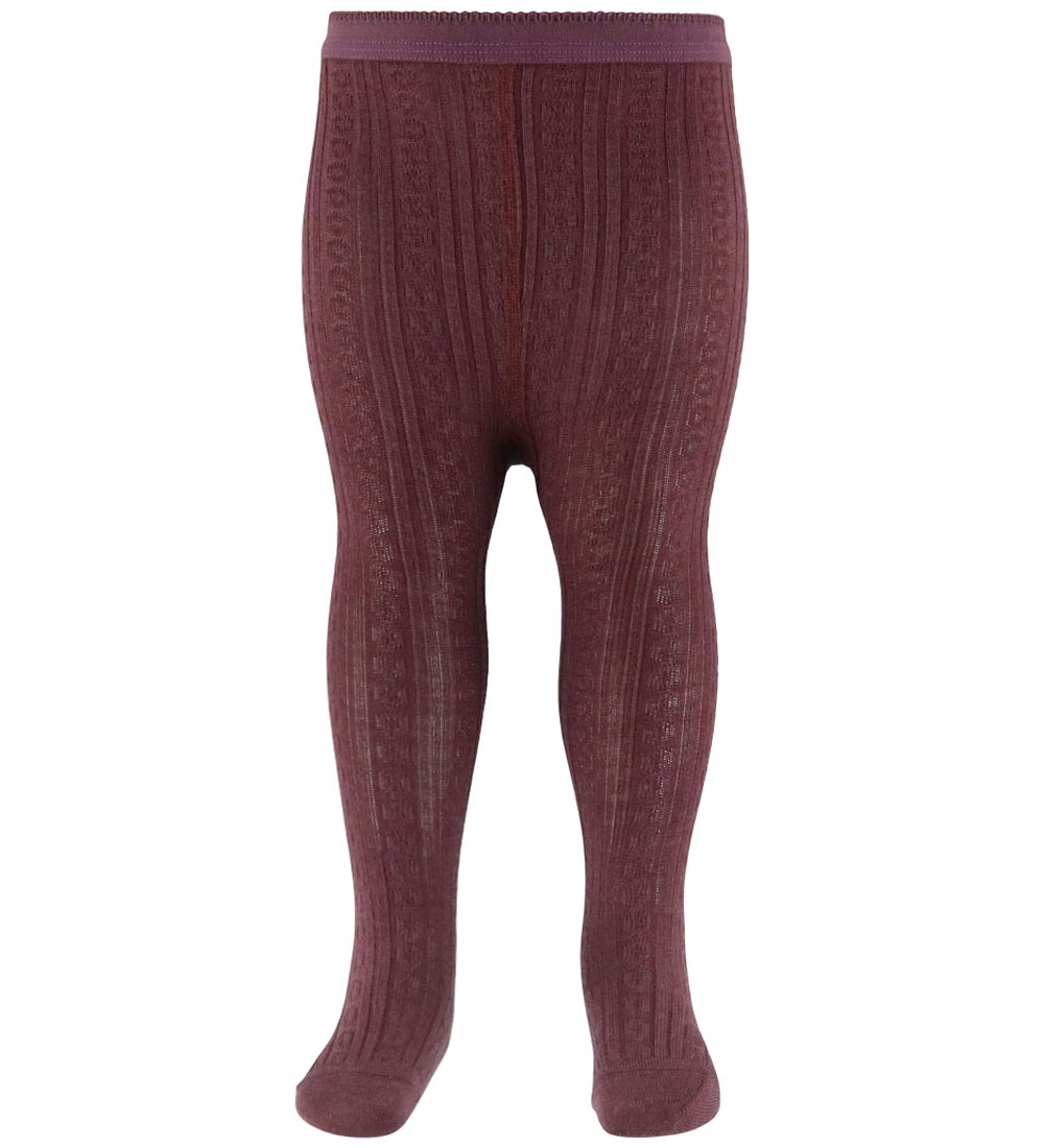 MP Strumpfhosen - Wolle - Rib - Juno - Grape Skin