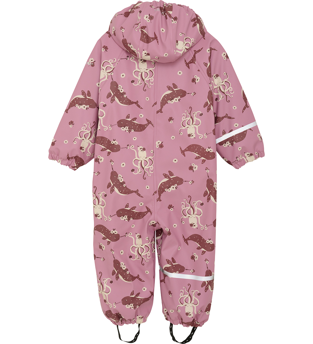 CeLaVi Rainsuit w. Fleece - Foxglove