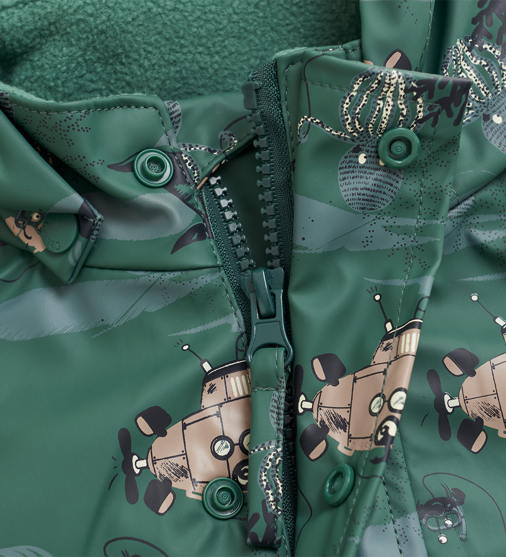 CeLaVi Regenanzug m. Fleece - Rauchkiefer