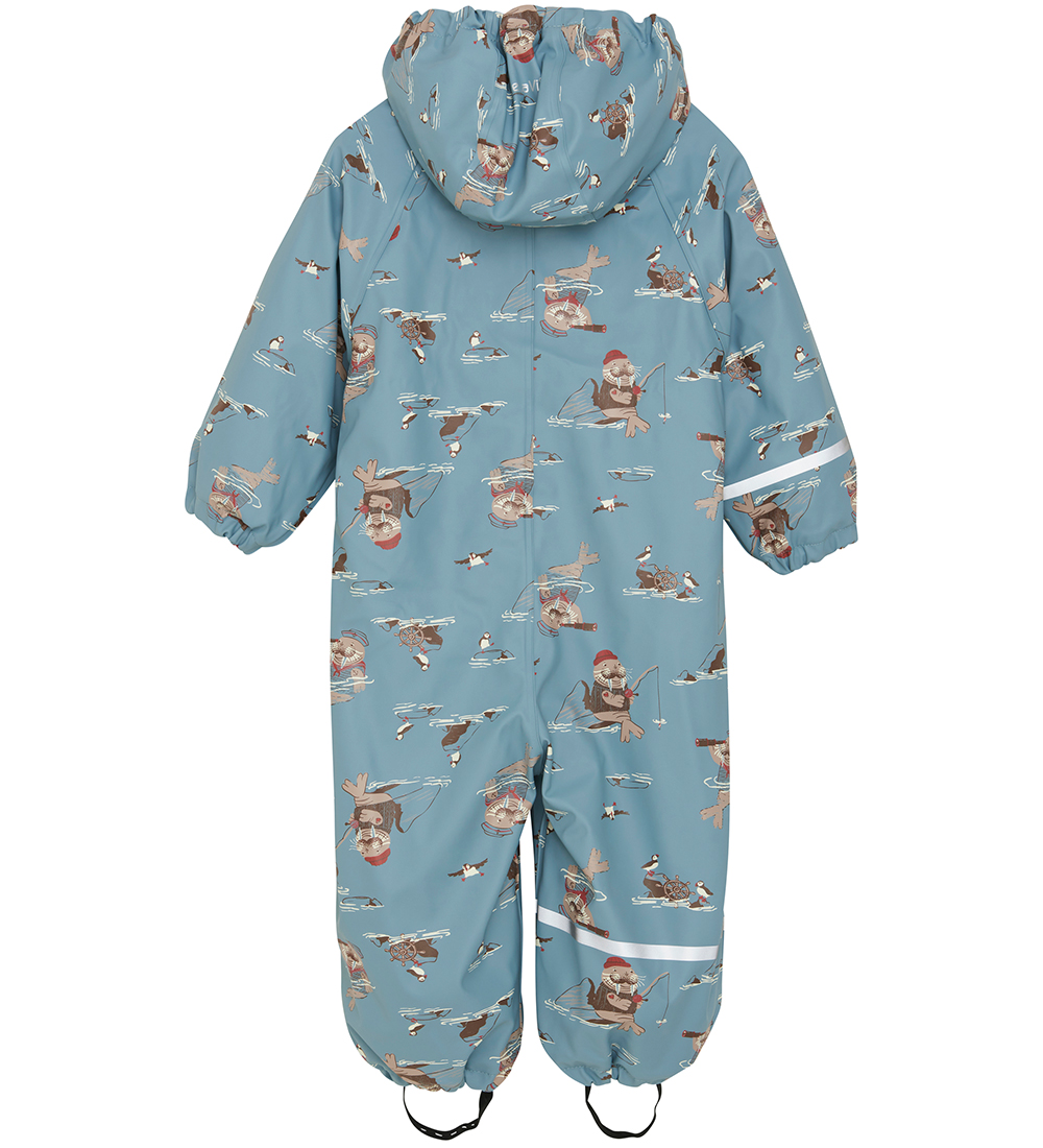 CeLaVi Rainsuit w. Fleece - Smoke Blue