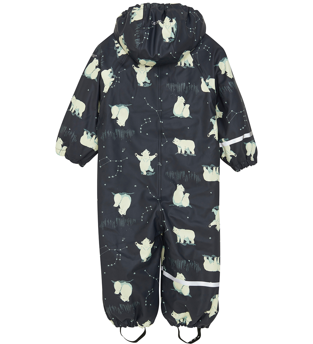 CeLaVi Rainsuit w. Fleece - Navy