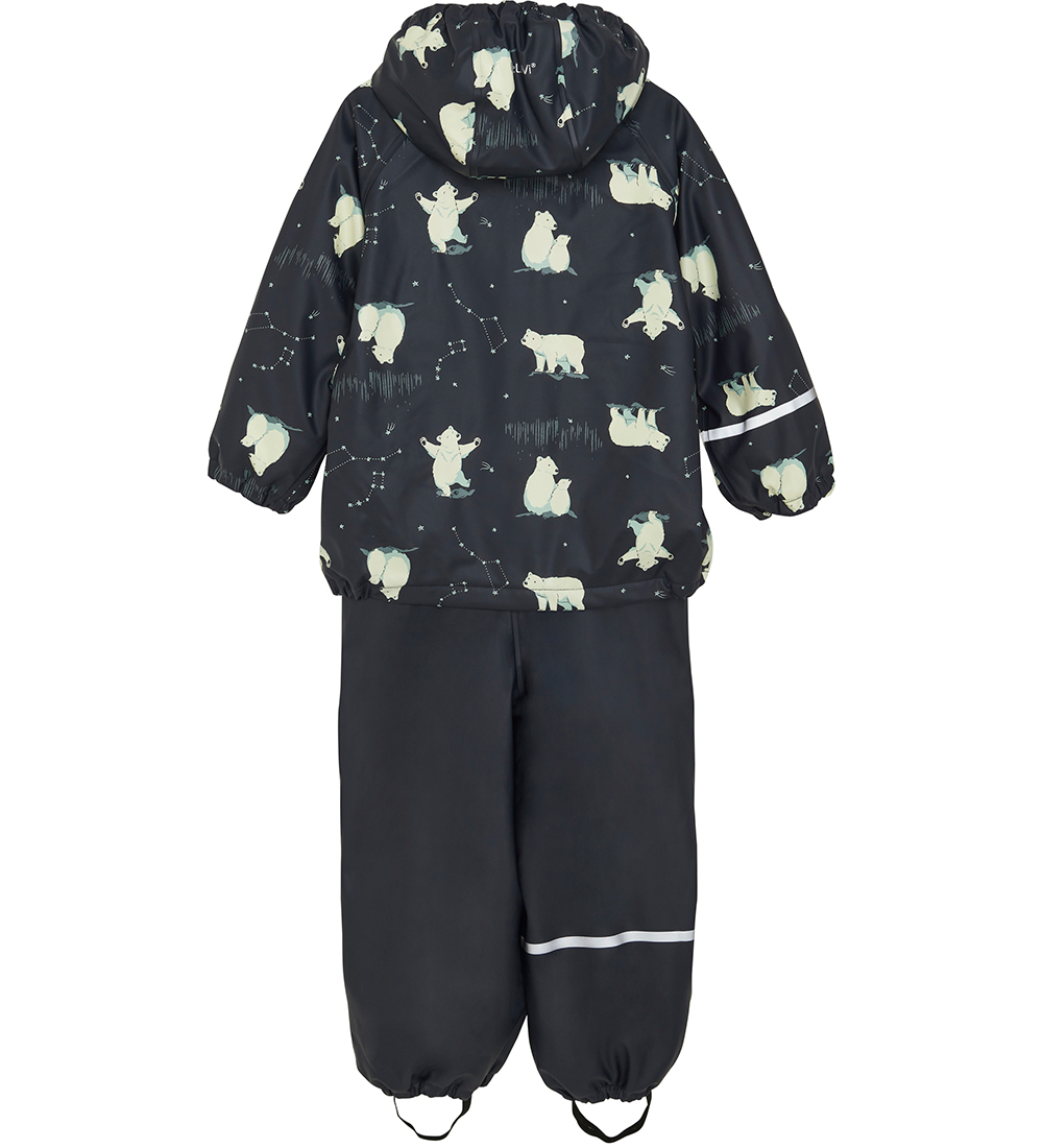 CeLaVi Regnkläder m. Fleece - Marinblå