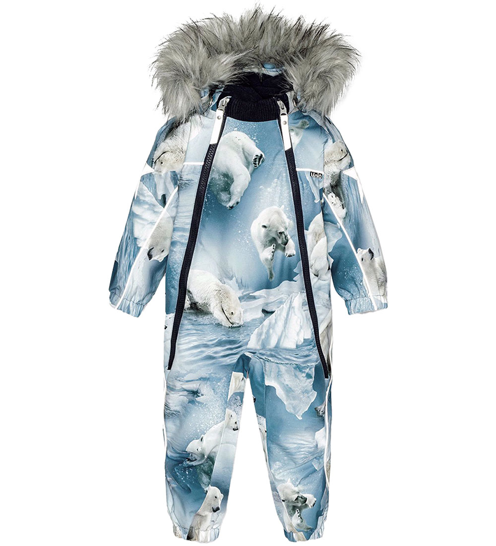 Molo Snowsuit - Pyxis Fur - Polar Bear Joy