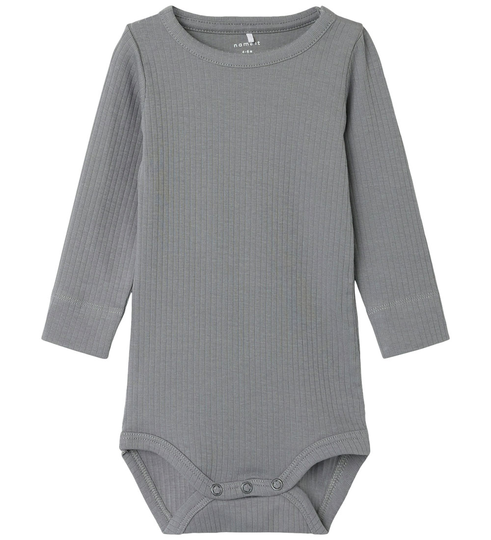 Name It Bodysuit L/æ - Rib - NbmNoe - Mockingbird