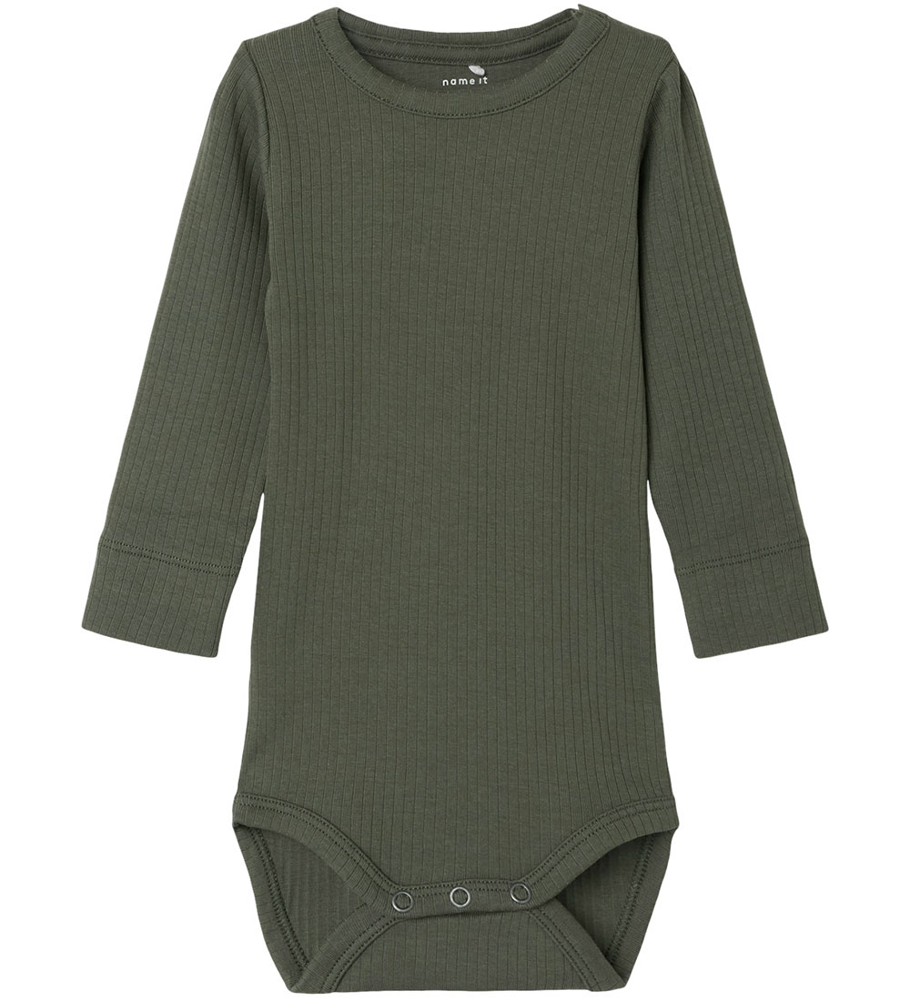 Name It Bodysuit L/æ - Rib - NbmNoe - Beetle