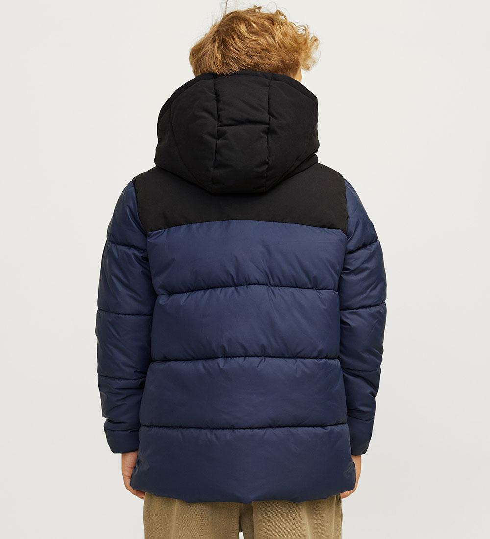 Jack & Jones Puffer Jacket - JJMoon - Navy Blazer/Blocking