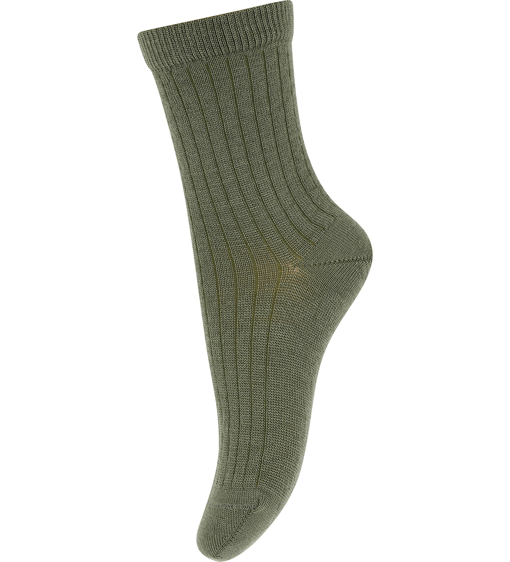 MP Socks - Wool - Rib - Olivine