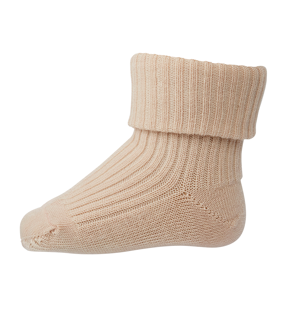MP Socks - Wool - Rib - Ecru